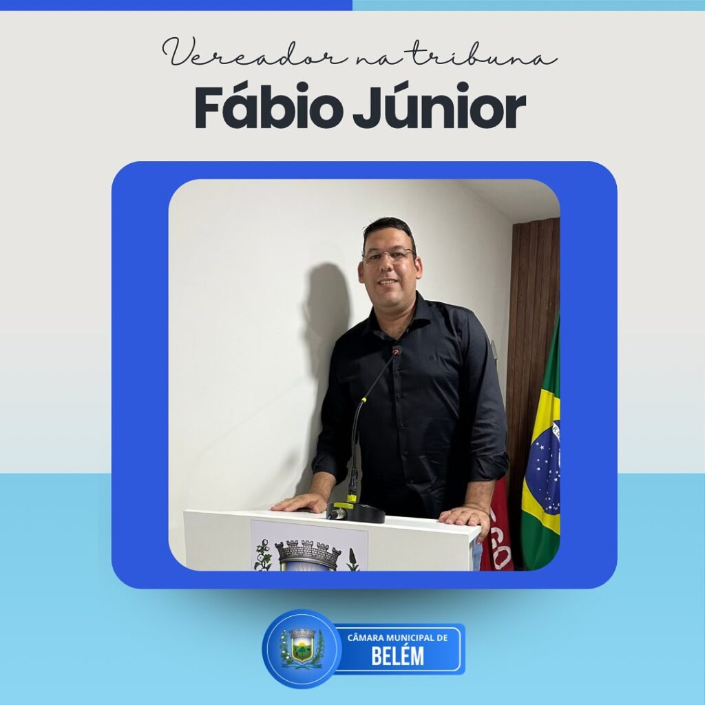 Vereador Fábio Júnior Defende Projeto de Voto Aberto para Aumentar Transparência na Câmara Municipal de Belém